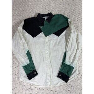 Vtg 1994 Adobe Rose Cowgirl Country Western Shirt Women's Color Block Size L
